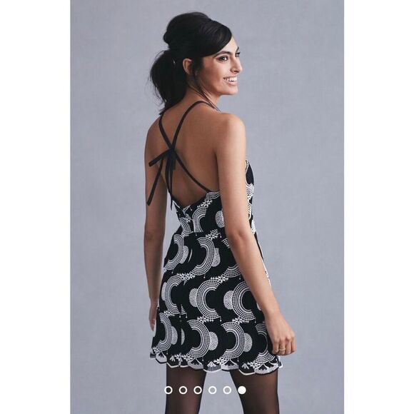 Anthropologie x Maeve Halter Mini Dress Size 14 - Picture 6 of 11